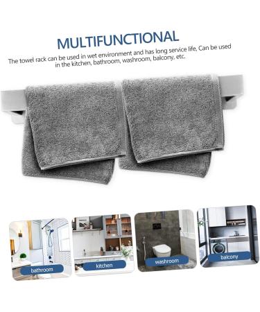 ABOOFAN Towel Rack Shower Door Wall Mounted Hooks Bathroom Furniture Self Adhesive Towel Bar Set No Punching - Buy Online on SooperMarket.com