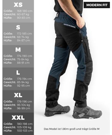 MNT10 Ocean Blue Hiking Pants for Men - Lightweight Breathable Water-Repellent Outdoor Gear with Practical Pockets & Robust Seams - Buy Online on SooperMarket.com