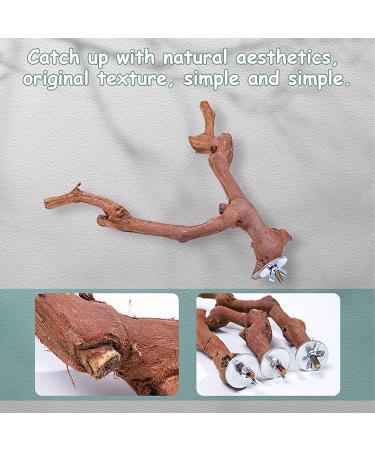 Kathson Parrot Perch Stand - Natural Wild Grape Paw Grinding Pole for Parakeet, Cockatiels, Budgies, Conure, Lovebirds | Bird Cage Accessories - Buy Online on SooperMarket.com