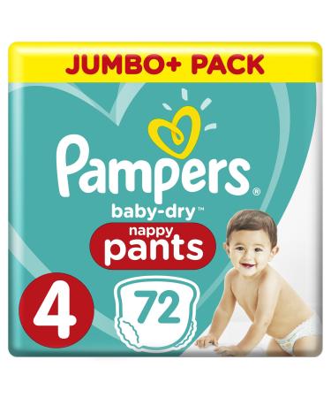 Pampers Baby-Dry Pants Size 4 Nappy Pants 70.5 oz