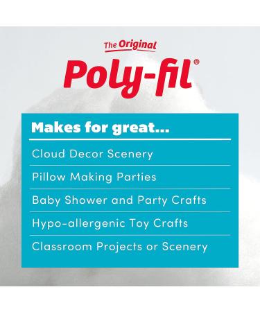 Fairfield Poly Fil Premium Fiber Fill - 32oz | Soft and Durable Stuffing - Buy Online on SooperMarket.com