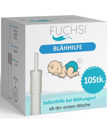 Fuchsi 10 pieces of flat help for babies |Effective help for babies with flatulence |Without any medicationDisposable catheter |Gentle remedy in infant colic and bloated stomach