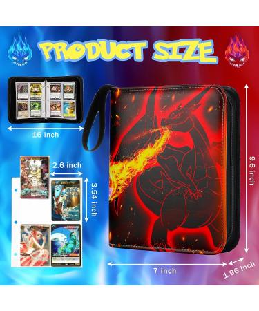 Card Binder Trading Cards Case with 55 Sleeves - 4-Pocket Holder for 440 TCG & Sports Cards Collection - Buy Online on SooperMarket.com