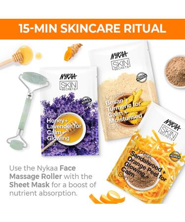 Nykaa Naturals Skin Secrets Bubble Sheet Mask - Hydrating Sandalwood & Orange Facial Mask for Clear Blemish-Free Skin | 0.67 oz - International Shipping Available - Buy Online on SooperMarket.com