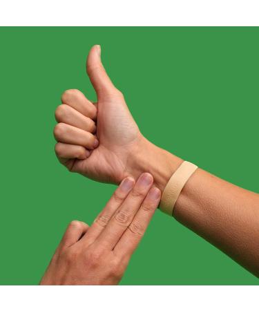 NOMO Anti Nausea Wristband - Peppermint Aromatherapy Acupressure Relief | Motion Sickness Band for Kids & Adults | Small Size (3.5-6.2) | Nude (Pack of 2) - Buy Online on SooperMarket.com