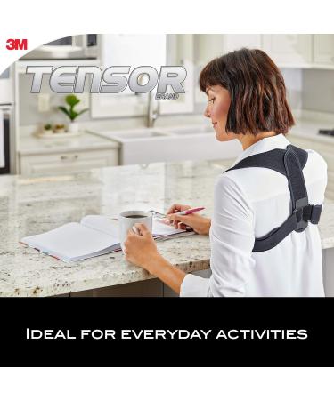 Tensor Posture Corrector Adjustable Back Support for Women and Men Helps Promote Proper Posture Black - Buy Online on SooperMarket.com