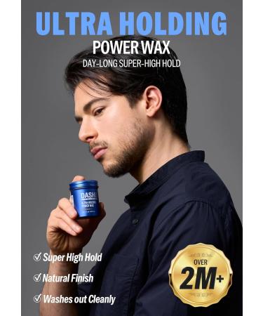 DASHU Ultra Holding Power Men Hair Wax | Strong Hold & Long Lasting Edge Control | Collagen & Argan Oil | No Shine No Flaking No Residue | 3pcs 3.38 fl oz - Buy Online on SooperMarket.com