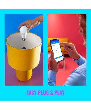 WiZ Connected Tunable White A19 Smart WiFi Light Bulb Dimmable 2700K - 6500K Smart Control with WiZ App Compatible with Alexa Google Assistant and Siri Shortcuts No Hub Required 1 Bulb A19 Tunable White 1 Count (Pack of 1) - Buy Online on SooperMarket.com