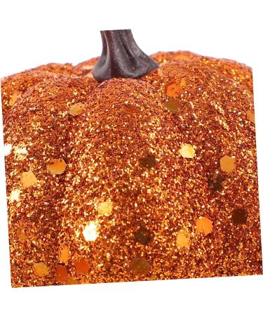 IMIKEYA 10pcs Foam Pumpkin Mini Artificial Pumpkins Mini Pumpkins Glitter Pumpkins Small Pumpkin Decor Small Artificial Pumpkins Harvest Pumpkins Fall Decor Powder Little Pumpkin Orange 6.3CM - Buy Online on SooperMarket.com