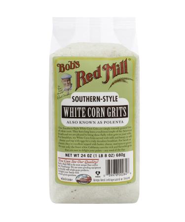 Bob's Red Mill White Corn Grits/Polenta, 24 Ounce, Pack of 1