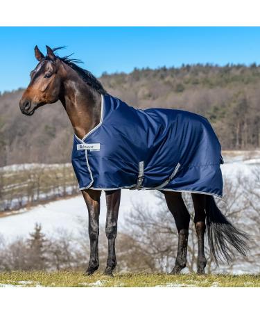 Bucas Freedom Turnout 125 Horse Blanket - Light Navy/Silver - International Shipping Available - Buy Online on SooperMarket.com