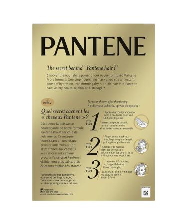 Pantene Pro-V One Step Nourishing Hair Mask 1.7 fl oz 10 Count - Moisturizing and Restoring Treatment - Buy Online on SooperMarket.com