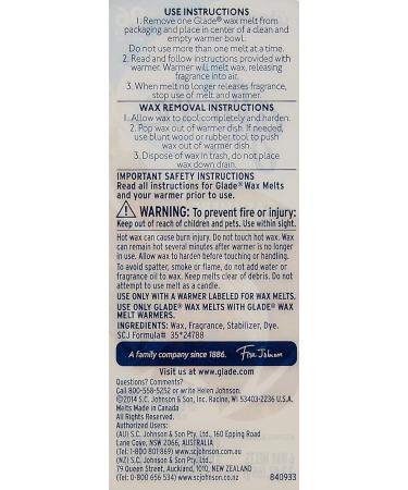 Shop Glade Wax Melts Refill - Cashmere Woods | International Shipping Available - Buy Online on SooperMarket.com
