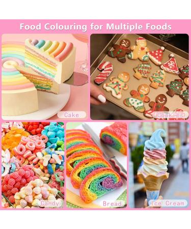 12 Colors x 10ml Food Coloring Set for Baking & Cake Decorating - Food Grade Dye for Fondant, Slime Making, DIY Supplies - 0.35 Fl. oz/Bottles - Buy Online on SooperMarket.com