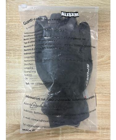 Alisxm Waterproof Touchscreen Winter Gloves for Men & Women - Ideal for Running Skiing Hiking & Cycling | Dark Black - Buy Online on SooperMarket.com