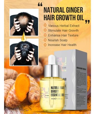 Natural Hair Density Essential Oil Hair Regrowth Essential Oil Natural Hair Growth Oil Hair Growth Serum Anti Hair Loss Serum for Thinning Hair 35ml - Buy Online on SooperMarket.com