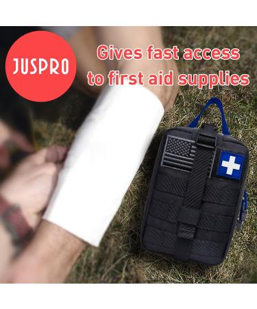 Buy Medical Tactical Bags & EMT IFAK Rip-Away Utility Pouch | Camping Hunting Hiking Supplies - Blue/Black - Buy Online on SooperMarket.com