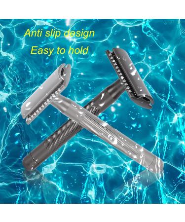 Safety Aircraft Double Edge Safety Razor | Ergonomic Brass Handle (Silver) - Buy Internationally at Your Store Name  - Buy Online on SooperMarket.com