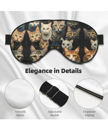 Buy Cat Soft Sleep Eye Mask | Female Breathable Eye Patch for Travel & Relaxation - International Shipping - Buy Online on SooperMarket.com