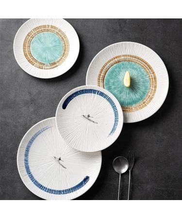 Serving Plates Ceramic Steak Plate Fruit Plate Dim Sum Plate Dinner Plate Western Tableware Plates for Home Kitchen Hotel Party for Appetizer Dinner and Desserts (Size : 25.5cm) - Buy Online on SooperMarket.com
