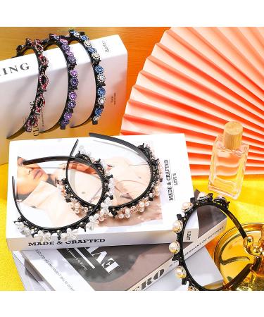 Double Bangs Hairstyle Hairpin Headband - 6 Piece Set - Korean Braided Headbands for Women and Girls - Classic Style - Buy Online on SooperMarket.com