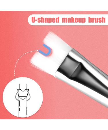 Nose Contour Brush - U Shaped Dual End Makeup Brush for Sculpting Nose & Cheek Bones | International Shipping - Buy Online on SooperMarket.com