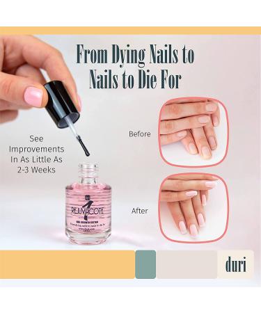 Duri Rejuvacote 1 Nail Growth System - Original Maximum Strength Formula - Pack of 3-0.45 fl. oz - Nail Strengthener and Growth - Base & Top Coat - Buy Online on SooperMarket.com