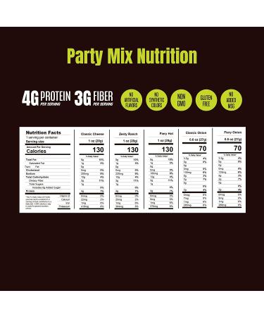 PeaTos Party Mix Crunchy Curls & Rings - Gluten-Free Pea Protein Puffs Snack Packs (15 count  1 oz each) - 4g Protein  3g Fiber - Buy Online on SooperMarket.com