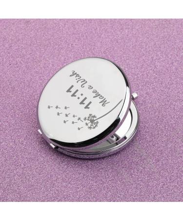 CHOORO Dandelion Wishing Pocket Mirror Gift 11 11 - Make a Wish Compact Mirror for Spiritual Wish Lovers - Buy Online on SooperMarket.com