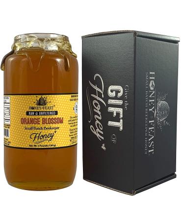 Raw Orange Blossom Honey from American Organic Sources - Unfiltered & Pure | Fresh Florida Superfood | 3lb - Buy Online on SooperMarket.com
