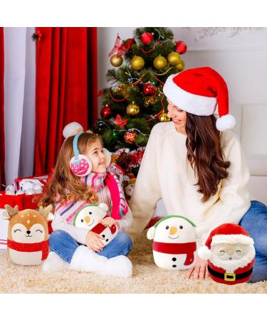 20cm Christmas Reindeer Plush Pillow - 3D Cute Stuffed Toy for Kids | Soft Holiday Gift and Home Decor - Buy Online on SooperMarket.com