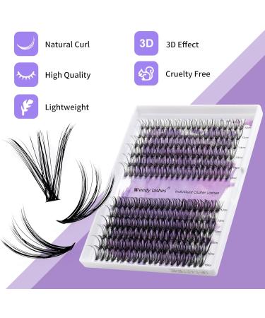 240PCS D Curl 0.07mm 20D/30D Mixed Cluster Lash Extension Kit | DIY Eyelash Extensions | Wide Stem Individual Lashes 12-16mm | RR-12-16mm Clusters-20D+30D-0.07-D - Buy Online on SooperMarket.com
