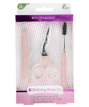 Brushworks Defining Brow Set Pink