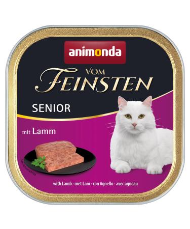 animonda Vom Feinsten Senior wet food for older cats from 7 years with lamb 32 x 100 g with lamb 100 g (pack of 32)