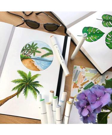 Ohuhu Sketchbook Marker Paper Pad 8.3x8.3 Square - 120 LB/200 GSM, 78 Sheets - Hardcover Sketch Book for Alcohol Markers - Heavyweight Sketchpad for Drawing - Christmas Gift - Buy Online on SooperMarket.com