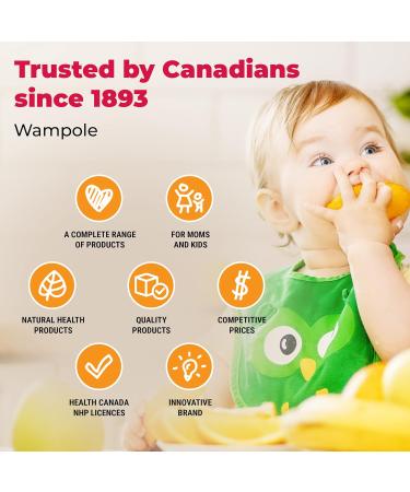 Wampole Adorable Vitamin D drops 400 IU Helps Develop & Maintain Strong Bones 3.4 ml (120 doses) - Buy Online on SooperMarket.com