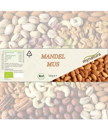 Mynatura Organic Almond Butter - Pure Fresh Almond Spread for Baking & Snacking (2x 500g) - Buy Internationally - Buy Online on SooperMarket.com