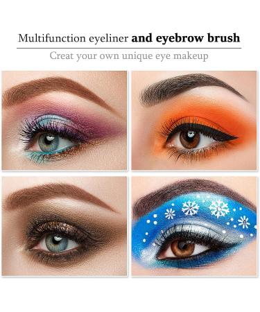 Lusofie 3pcs Eyeliner Brush Set - Professional Eye Makeup Brushes for Angled Eyeliner, Concealer, and Beveled Eyebrows - Buy Online on SooperMarket.com