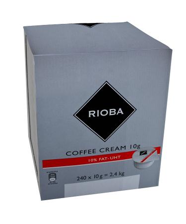 Rioba Coffee Cream coffee cream 10% fat ultra-high temperature treated 240 pieces each 10g 2.4 KG