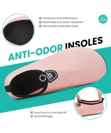 Ruomu Fast Drying Bathing Shoes for Women & Men | Slipproof Aqua Shoes | Lightweight Beach & Surf Footwear | Size 38 EU - Pink - Buy Online on SooperMarket.com