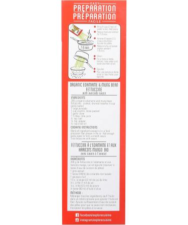 EXPLORE CUISINE Organic Edamame and Mung Bean Fettuccine 6 Count 1.6 Kilogram - Buy Online on SooperMarket.com