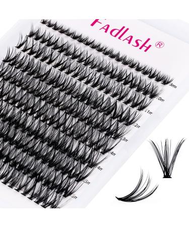 Individual Cluster Lashes Extensions 30D 0.07 D Curl 8-16mm Mixed Trays Extensions 200Pcs Individual Cluster Lashes DIY Eyelash Extensions at Home 8-16mm DH-30D-0.07-D