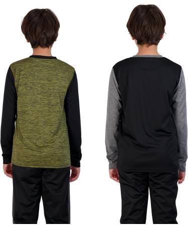 Hind Boys 4-Piece Active Long Sleeve Quick Dry T-Shirt and Jogger Set - Black, Size 10 - Buy Online on SooperMarket.com