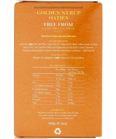 Lazy Day Foods Golden Syrup Oaties 1 x 150 g - Buy Online on SooperMarket.com