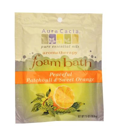 Aura Cacia Patchouli and Sweet Orange Aromatherapy Foam Bath 2.5 Ounce - 6 per case.6