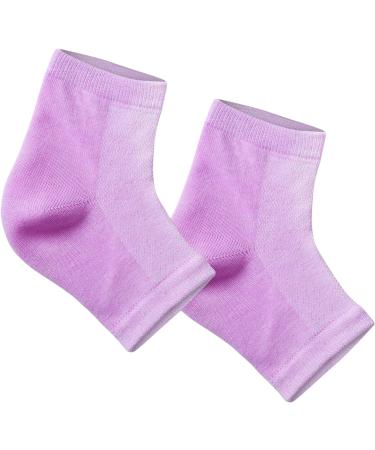 Glowxie Moisturizing Gel Heel Socks - 2 Pairs | Deep Hydration for Cracked Heels with Essential Oils and Vitamins | Open Toe Design - Buy Online on SooperMarket.com