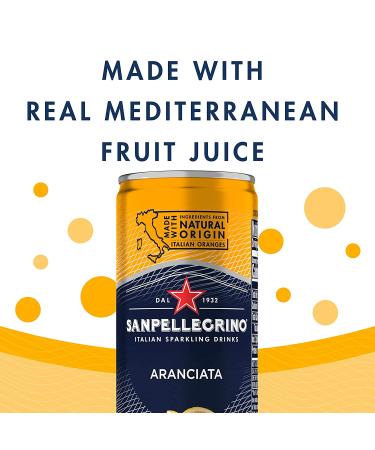 Sanpellegrino Aranciata Sparkling Orange Drink 24-Pack - 11.15 Fl Oz Cans - Buy Online on SooperMarket.com