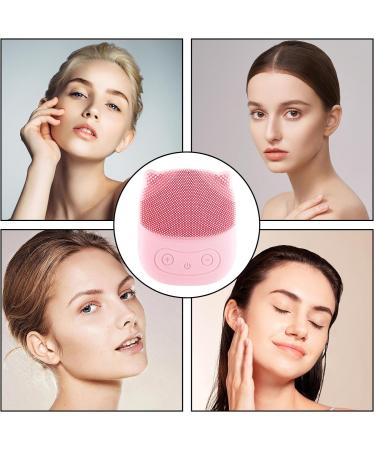 Jomewory Silicone Face Scrubber Penguin Shape Electric Facial Cleansing Brush - Rechargeable Face Wash Brush Waterproof Face Exfoliator for Deep Cleaning Skin Pink - Buy Online on SooperMarket.com