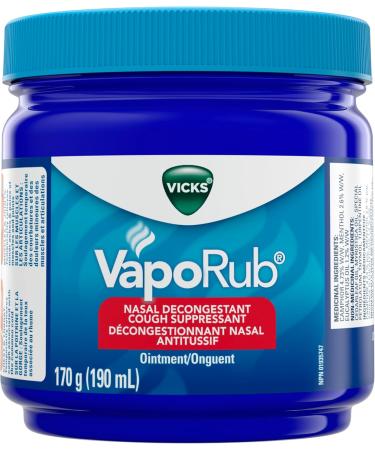 Vicks VapoRub Nasal Decongestant Cough Suppressant Relief from Cold Aches & Pains & Vapoinhaler Nasal Decongestant with Soothing Vapors for Temporary Relief due to a Cold 190 ml (Pack of 1) Original+ VapoInhaler - Buy Online on SooperMarket.com