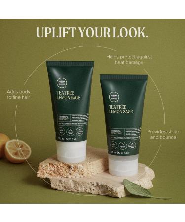 Tea Tree Lemon Sage Volumizing Hair Mask - Thickening Treatment for Fine Hair (5.1 oz) | International Shipping Available - Buy Online on SooperMarket.com